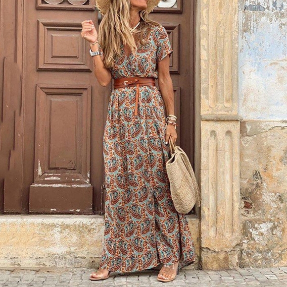 Paisley print maxi dress - Picture 1 of 4